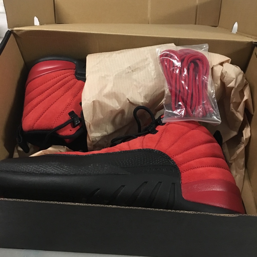 Jordan 12s (Suede Black & Red)